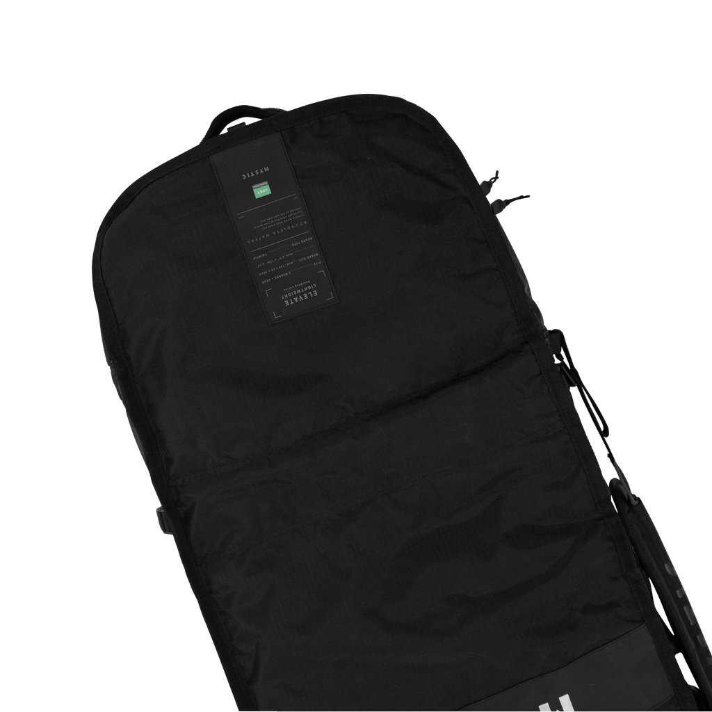 Mystic - Elevate Lightweight Boardbag - Black - 2026 - The Kitesurf Centre