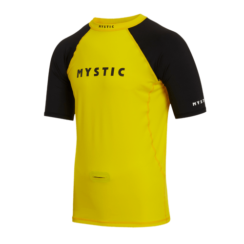 Mystic - Event S/S Rashvest - Yellow - 2026 - The Kitesurf Centre