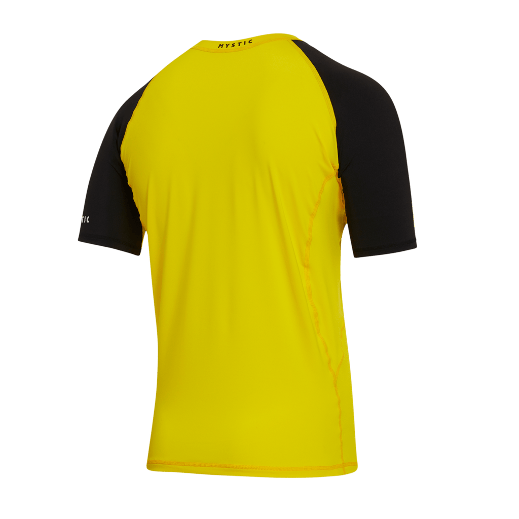 Mystic - Event S/S Rashvest - Yellow - 2026 - The Kitesurf Centre