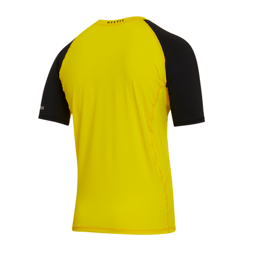 Mystic - Event S/S Rashvest - Yellow - 2026 - The Kitesurf Centre