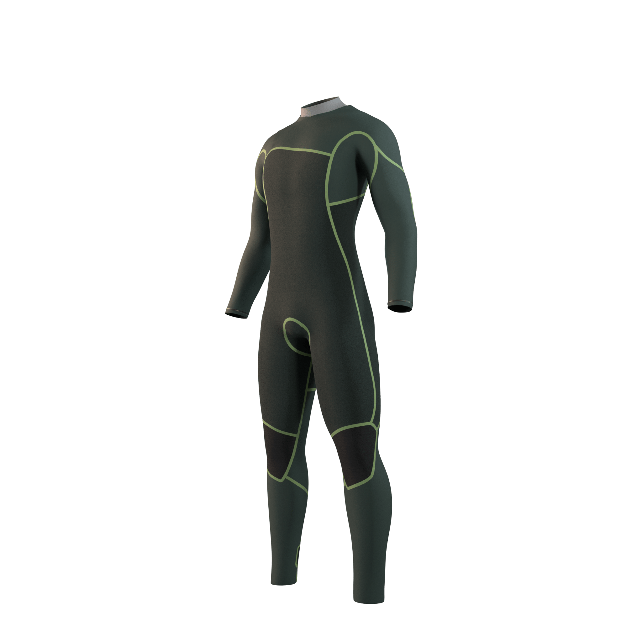 Mystic - Evolve Fullsuit 4/3mm FrontZip Men - NATURAL FOAM - Black - 2026 - The Kitesurf Centre