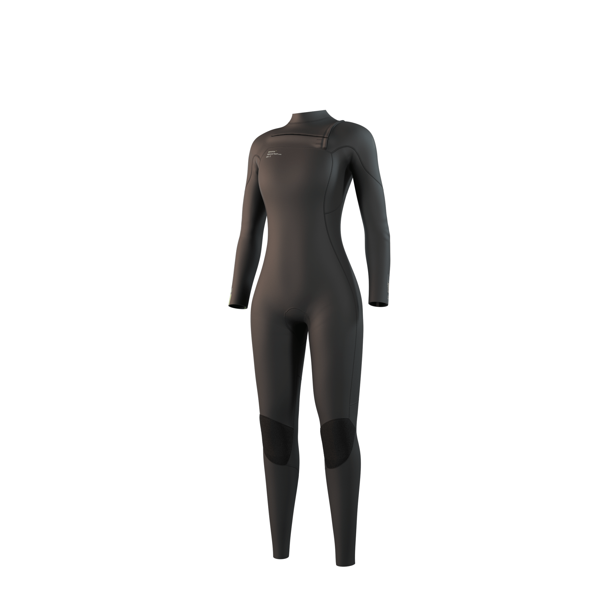 Mystic - Evolve Fullsuit 4/3mm FrontZip Women - NATURAL FOAM - Black - 2026 - The Kitesurf Centre