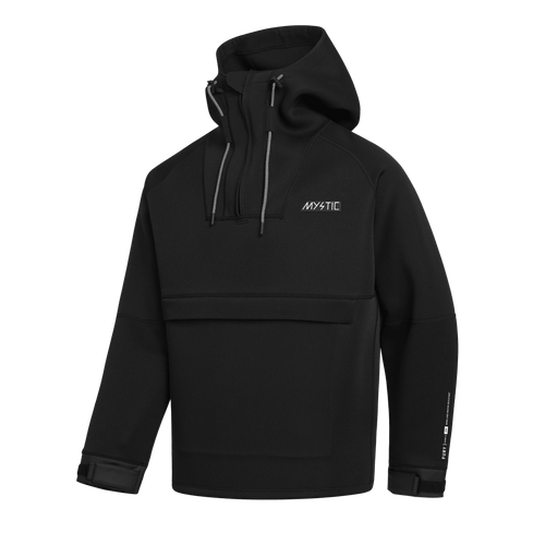 Mystic - Fury Neoprene Hoodie 3/2mm - Black - 2026 - The Kitesurf Centre