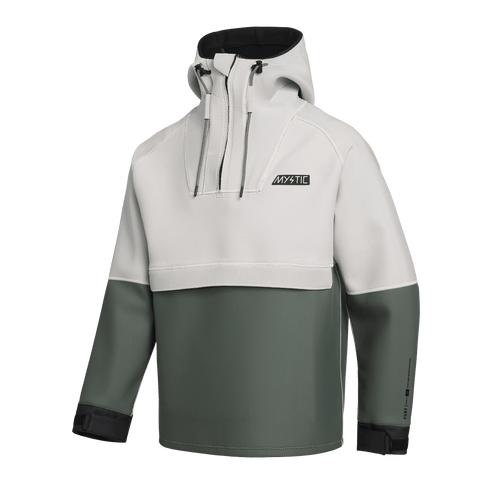 Mystic - Fury Neoprene Hoodie 3/2mm - Green - 2026 - The Kitesurf Centre