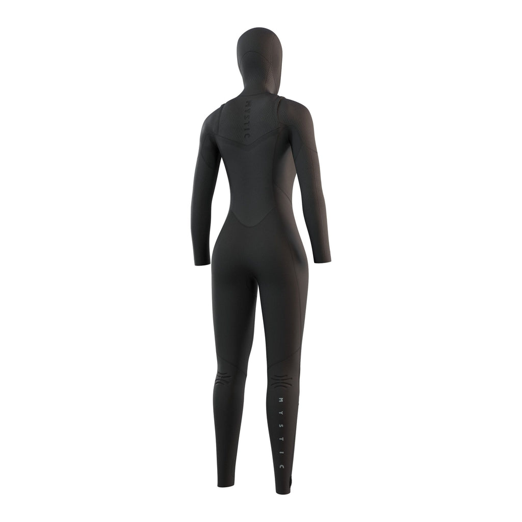 Mystic - Gem Hooded Fullsuit 6/4/3mm Front Zip - Black - 2026 - The Kitesurf Centre