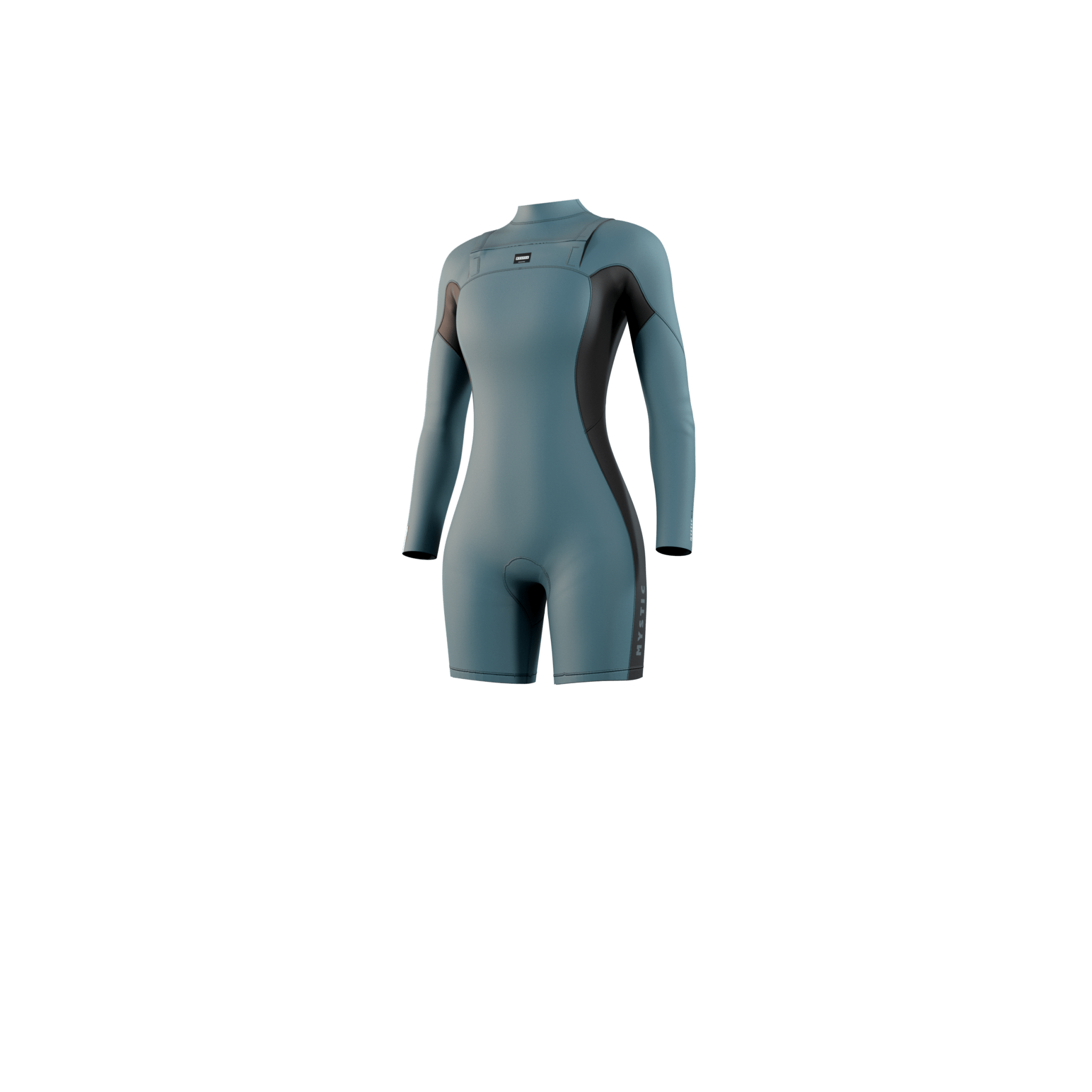 Mystic - Haven Longarm Shorty 3/2mm Double Fzip Women - Teal - 2026 - The Kitesurf Centre
