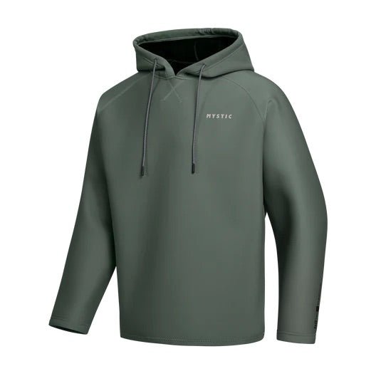 Mystic - Haze Neoprene Hoodie 2mm - Dark Olive - 2026 - The Kitesurf Centre