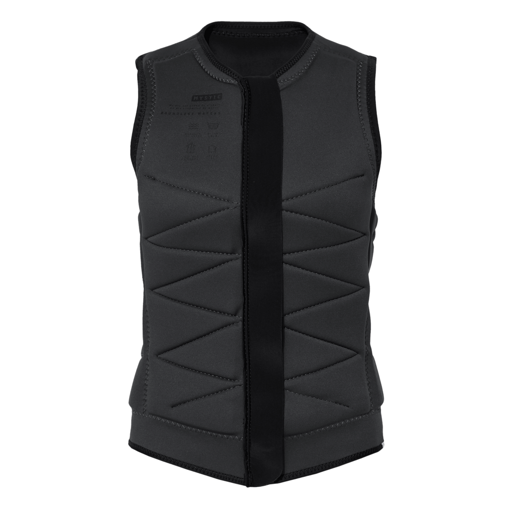 Mystic - Juice Impact Vest Fzip Wake Women - Black - 2026 - The Kitesurf Centre