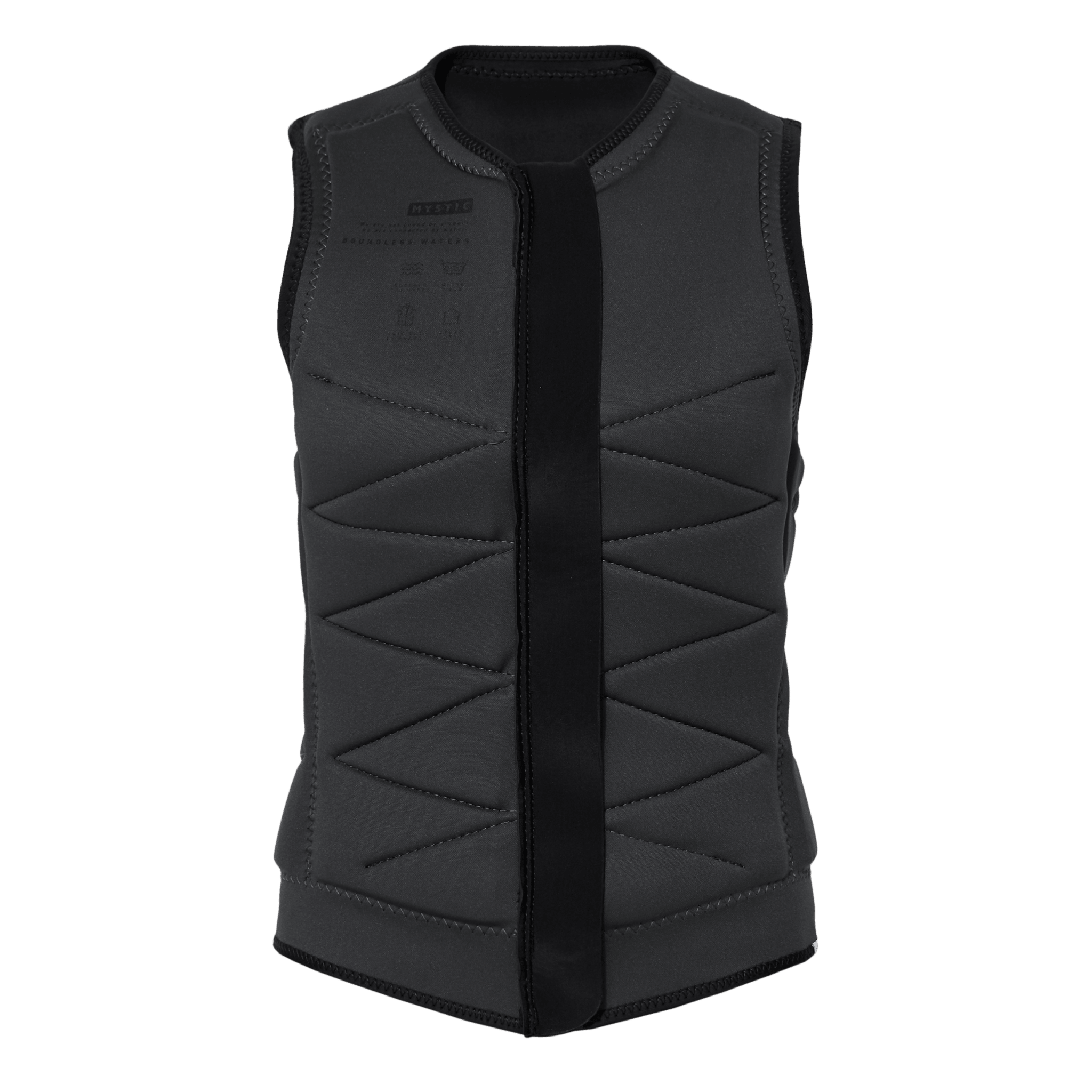 Mystic - Juice Impact Vest Fzip Wake Women - Black - 2026 - The Kitesurf Centre