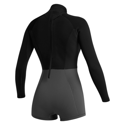 Mystic - Lunar Longarm Shorty 2/2mm Bzip Women - Black - 2026 - The Kitesurf Centre