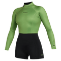 Mystic - Lunar Longarm Shorty 2/2mm Bzip Women - Soft Green - 2026 - The Kitesurf Centre