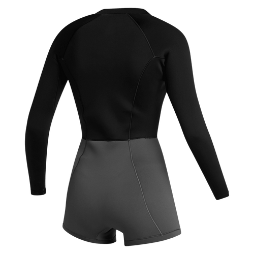 Mystic - Lunar Longarm Shorty 2/2mm Fzip Women - Black - 2026 - The Kitesurf Centre