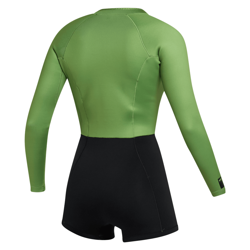 Mystic - Lunar Longarm Shorty 2/2mm Fzip Women - Soft Green - 2026 - The Kitesurf Centre
