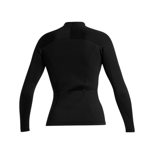 Mystic - Lunar L/S Top Neoprene 2mm Women - Black - 2026 - The Kitesurf Centre