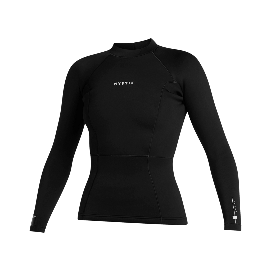 Mystic - Lunar L/S Top Neoprene 2mm Women - Black - 2026 - The Kitesurf Centre