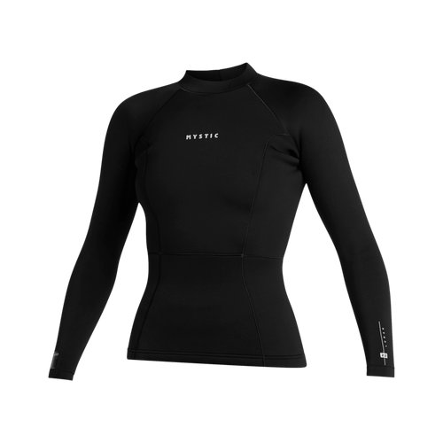 Mystic - Lunar L/S Top Neoprene 2mm Women - Black - 2026 - The Kitesurf Centre