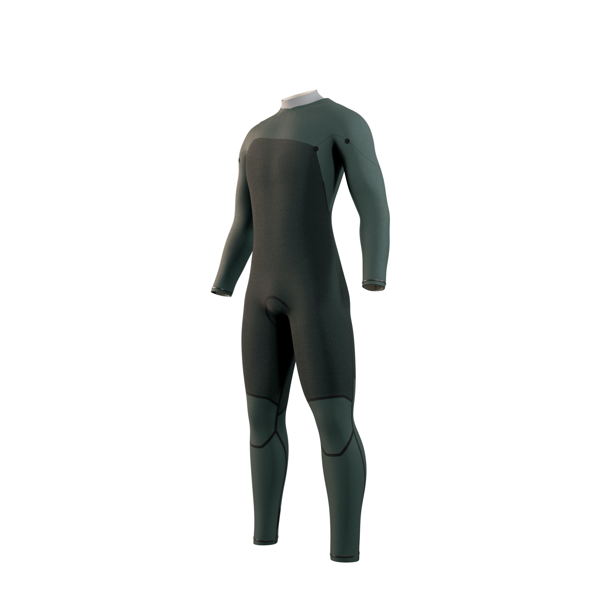 Mystic - Motion Fullsuit 3/2mm Fzip - Black Sand - 2026 - The Kitesurf Centre