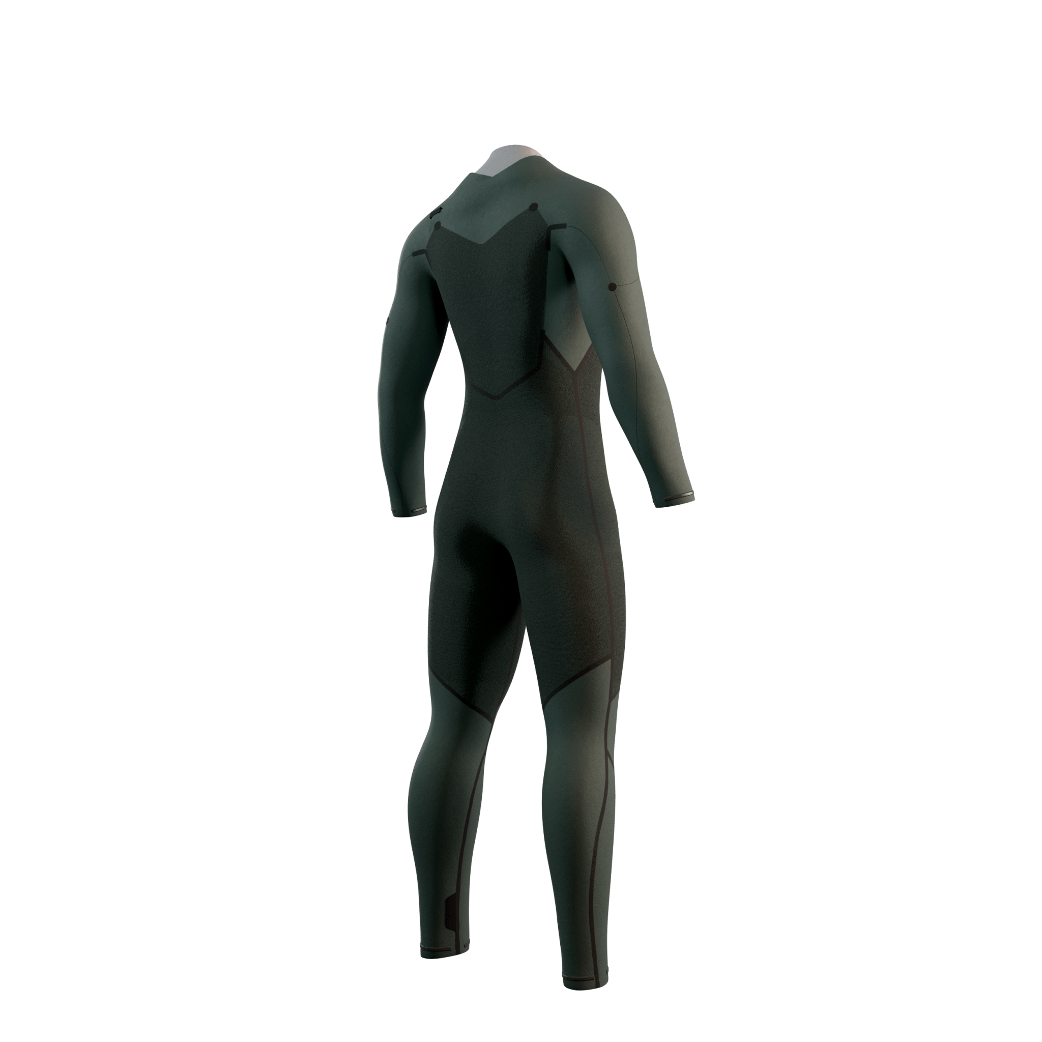 Mystic - Motion Fullsuit 3/2mm Fzip - Black Sand - 2026 - The Kitesurf Centre
