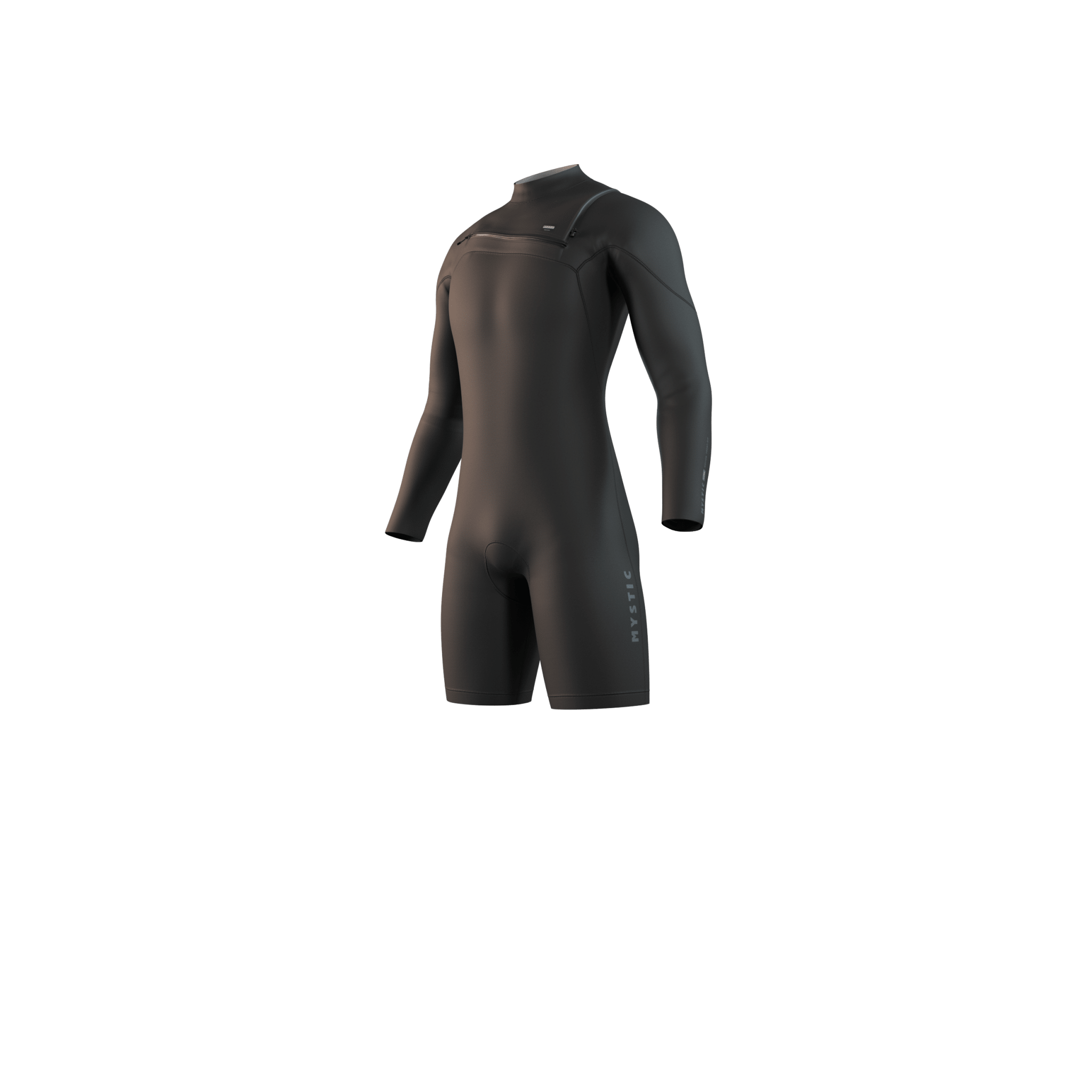 Mystic - Motion Longarm Shorty 3/2mm Fzip - Black - 2026 - The Kitesurf Centre