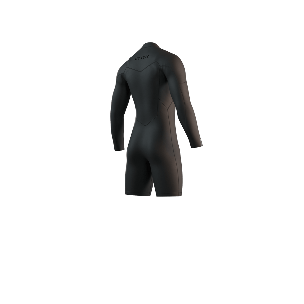 Mystic - Motion Longarm Shorty 3/2mm Fzip - Black - 2026 - The Kitesurf Centre