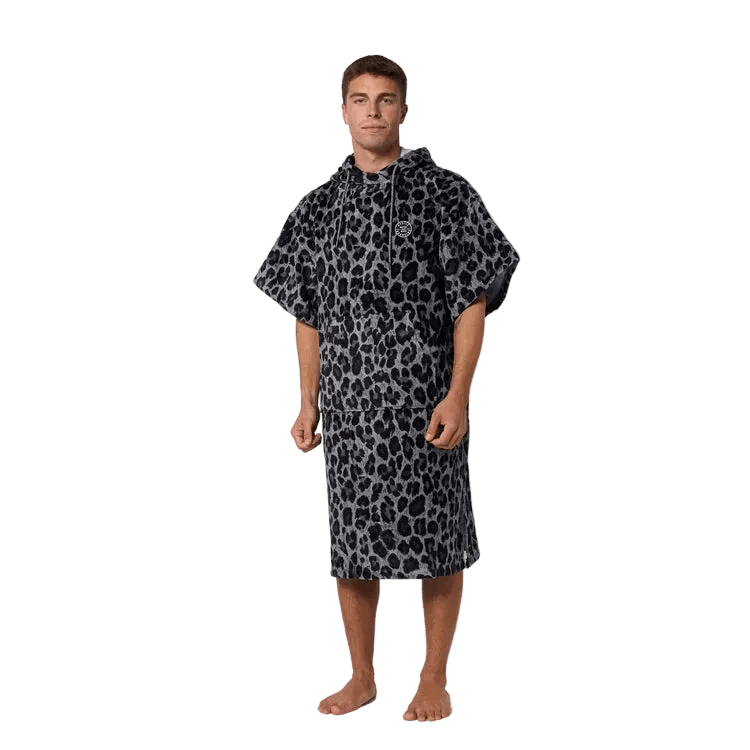 Mystic - Mystic Velour Poncho AOP Leopard - The Kitesurf Centre