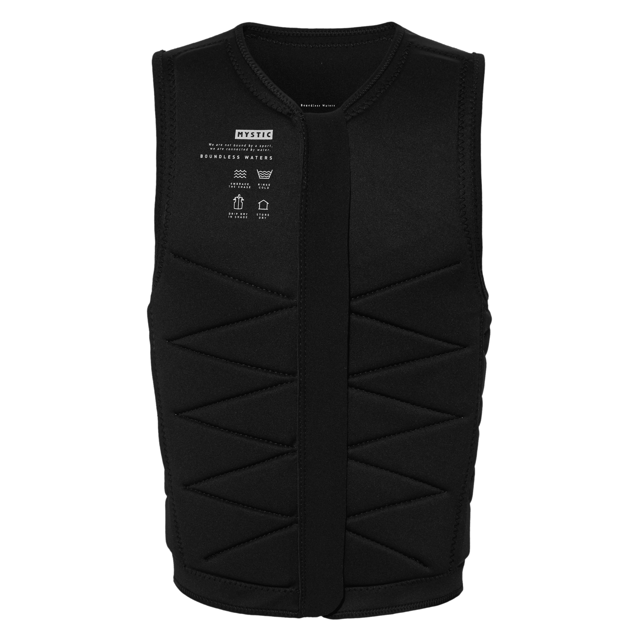 Mystic Outlaw Impact Vest Fzip Wake - Black - 2026