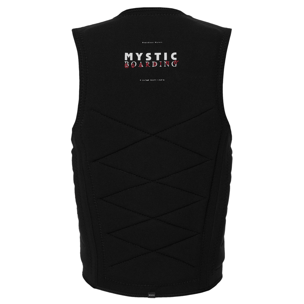 Mystic - Outlaw Impact Vest Fzip Wake - Black - 2026 - The Kitesurf Centre