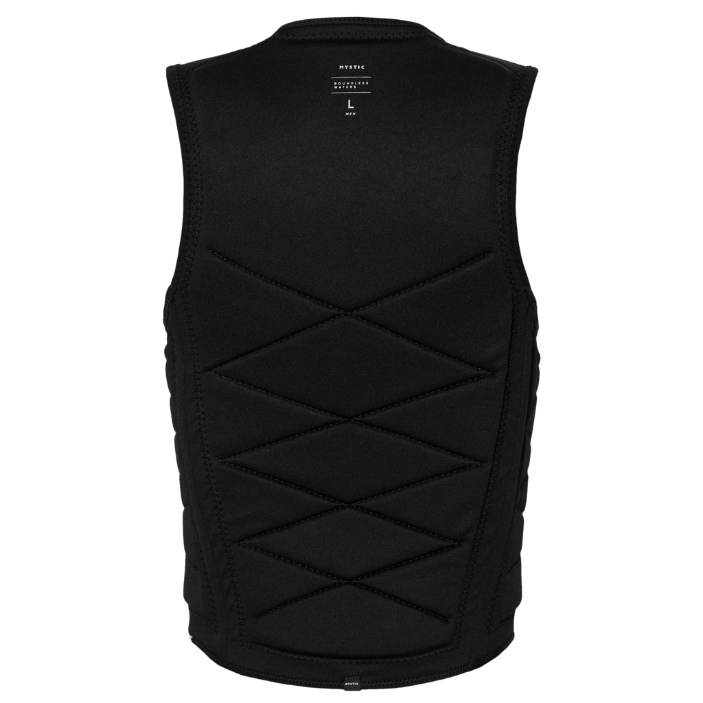Mystic - Outlaw Impact Vest Fzip Wake - Black - 2026 - The Kitesurf Centre