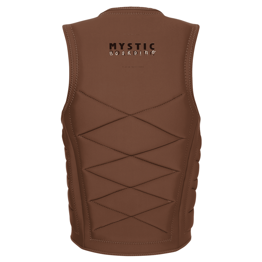Mystic - Outlaw Impact Vest Fzip Wake - Brown - 2026 - The Kitesurf Centre