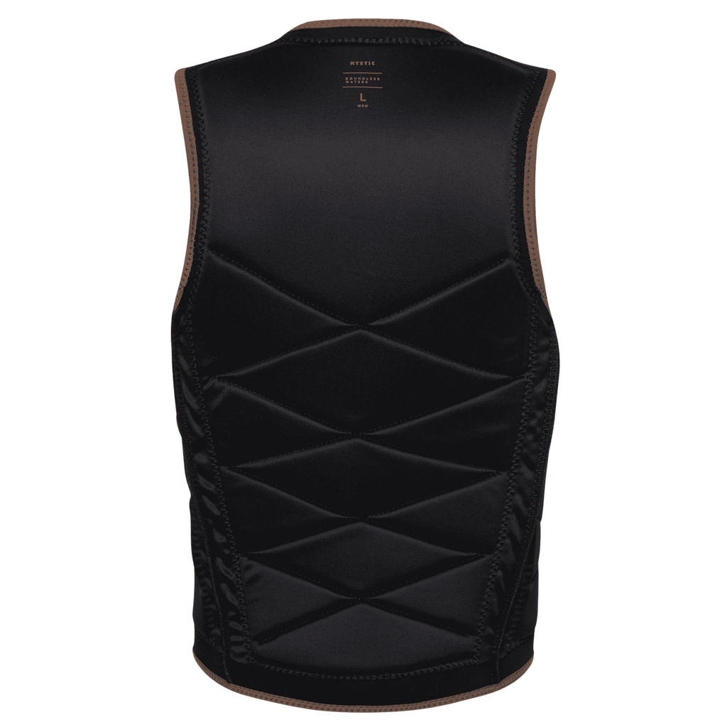 Mystic - Outlaw Impact Vest Fzip Wake - Brown - 2026 - The Kitesurf Centre