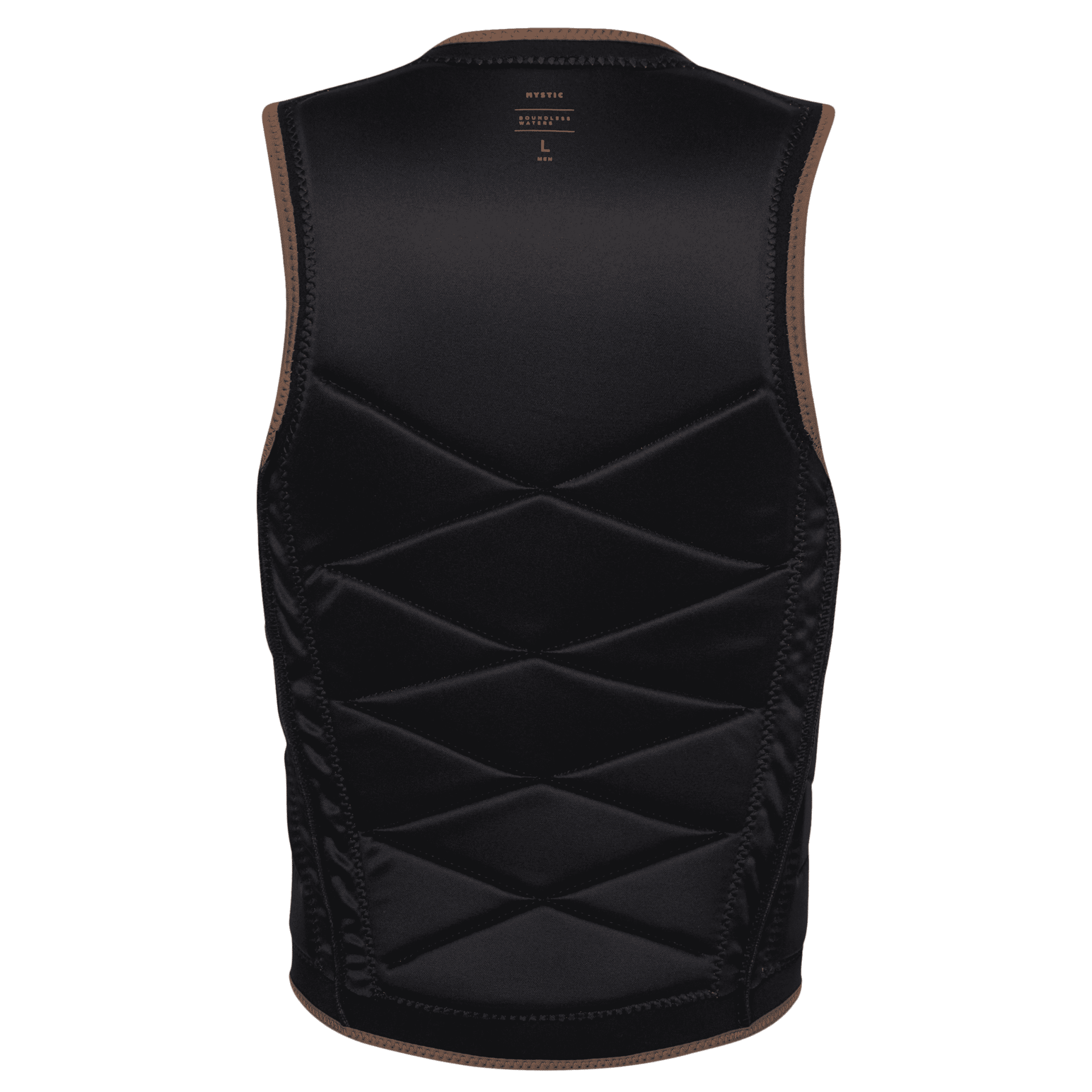 Mystic - Outlaw Impact Vest Fzip Wake - Brown - 2026 - The Kitesurf Centre
