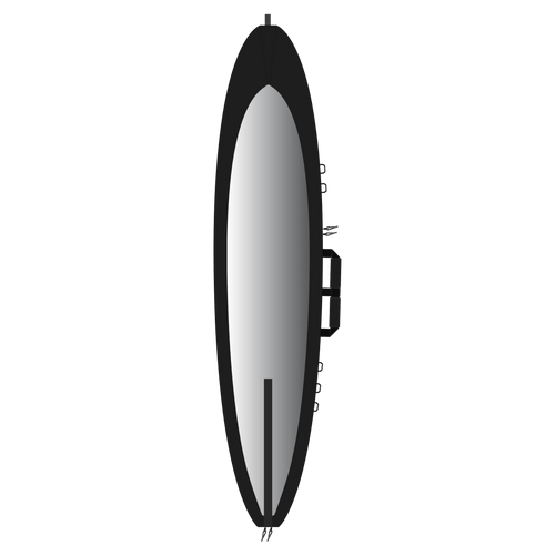 Mystic - Patrol Day Cover Downwind Foilboard - 208 x 47cm - Black - 2026 - The Kitesurf Centre