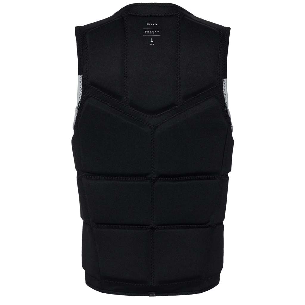 Mystic - Peacock Impact Vest Fzip Wake - Black / White - 2026 - The Kitesurf Centre