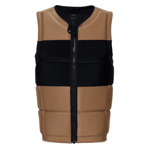 Mystic - Peacock Impact Vest Fzip Wake - Slate Brown - 2026 - The Kitesurf Centre