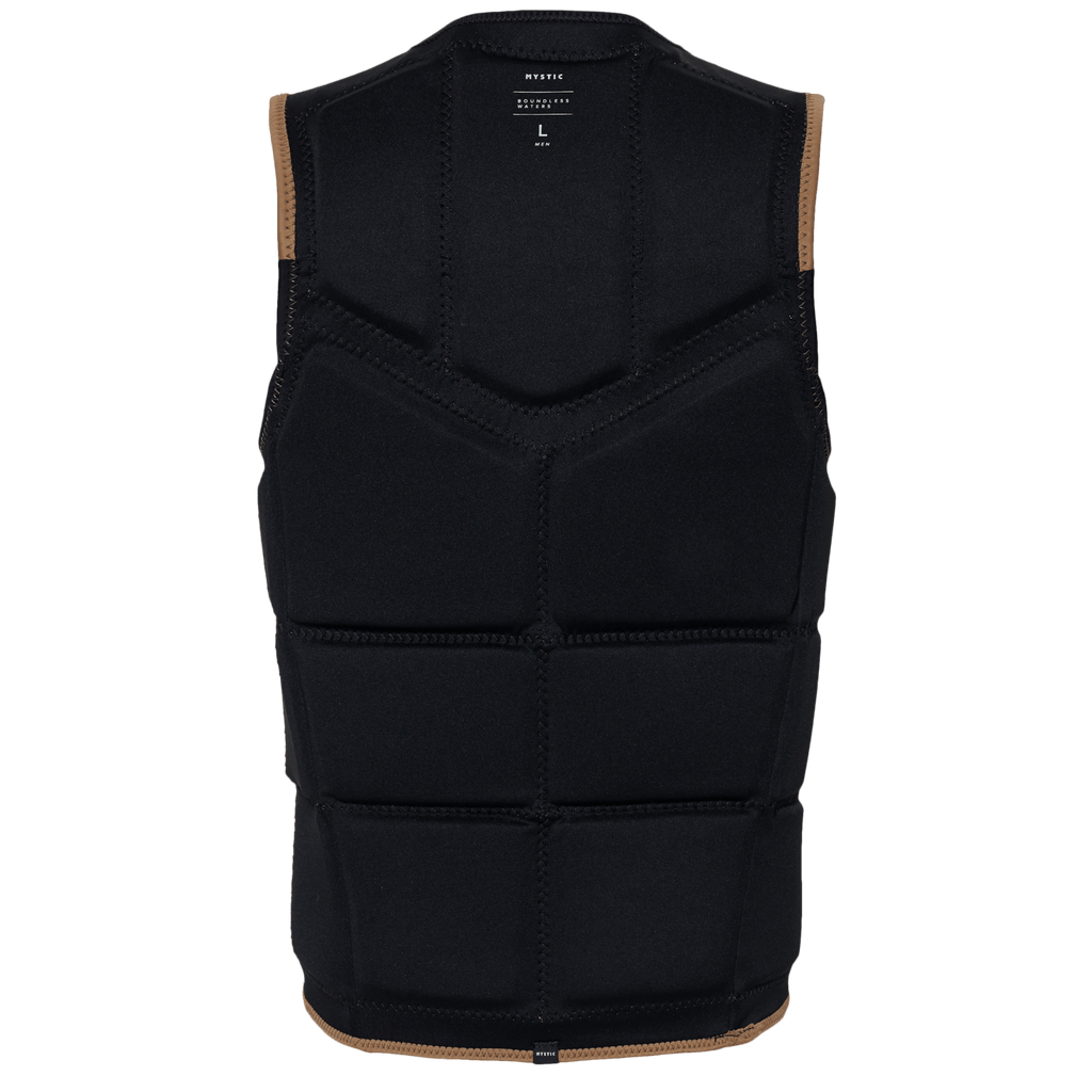 Mystic - Peacock Impact Vest Fzip Wake - Slate Brown - 2026 - The Kitesurf Centre