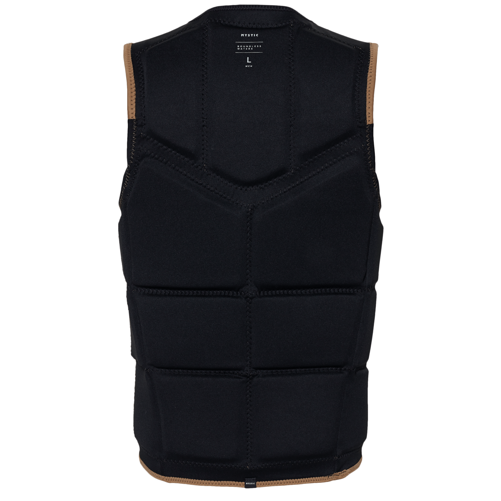 Mystic - Peacock Impact Vest Fzip Wake - Slate Brown - 2026 - The Kitesurf Centre