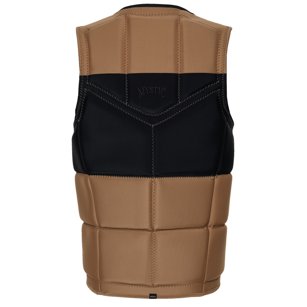 Mystic - Peacock Impact Vest Fzip Wake - Slate Brown - 2026 - The Kitesurf Centre