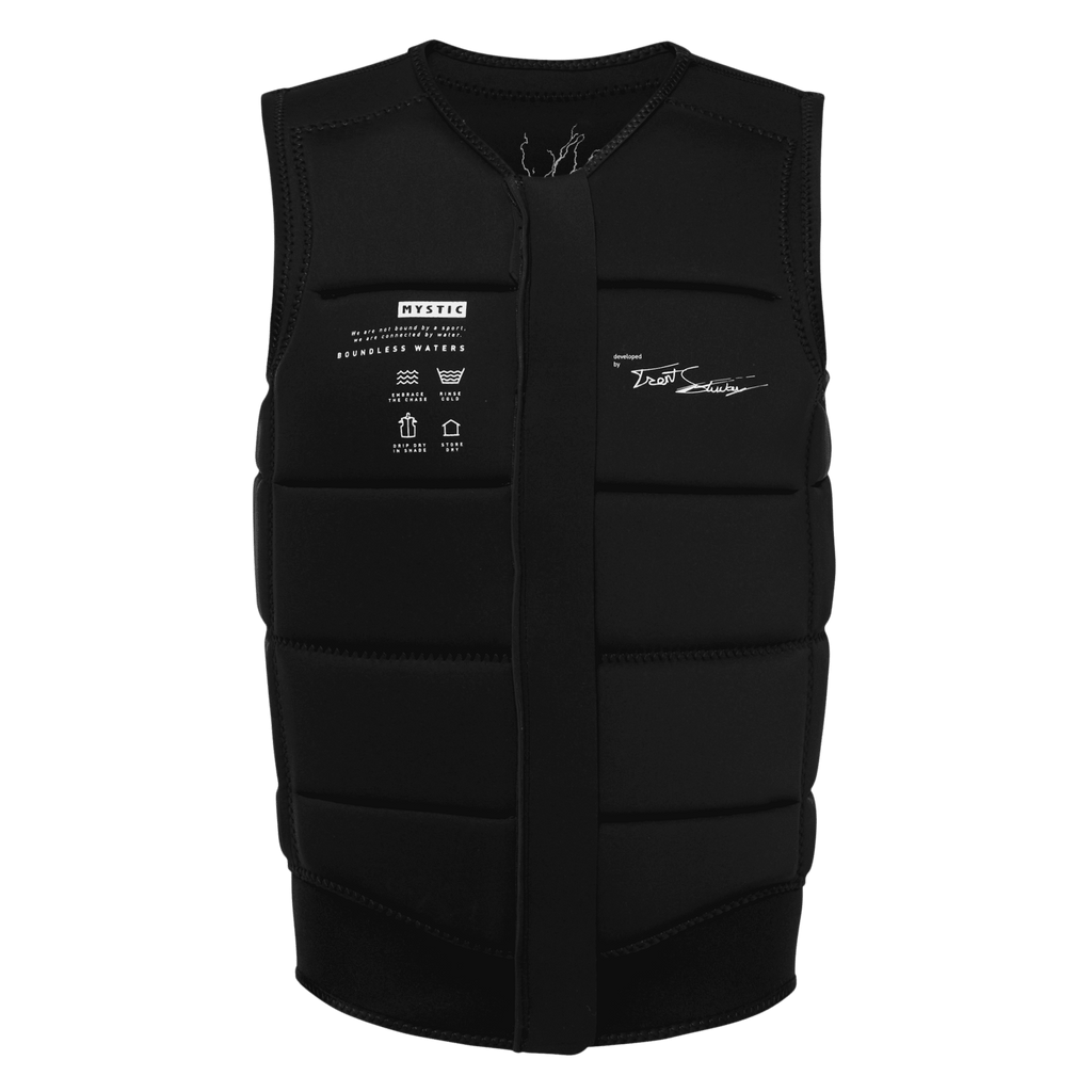 Mystic - Poseidon Trent Stuckey Impact Vest Fzip Wake - Black - 2026 - The Kitesurf Centre