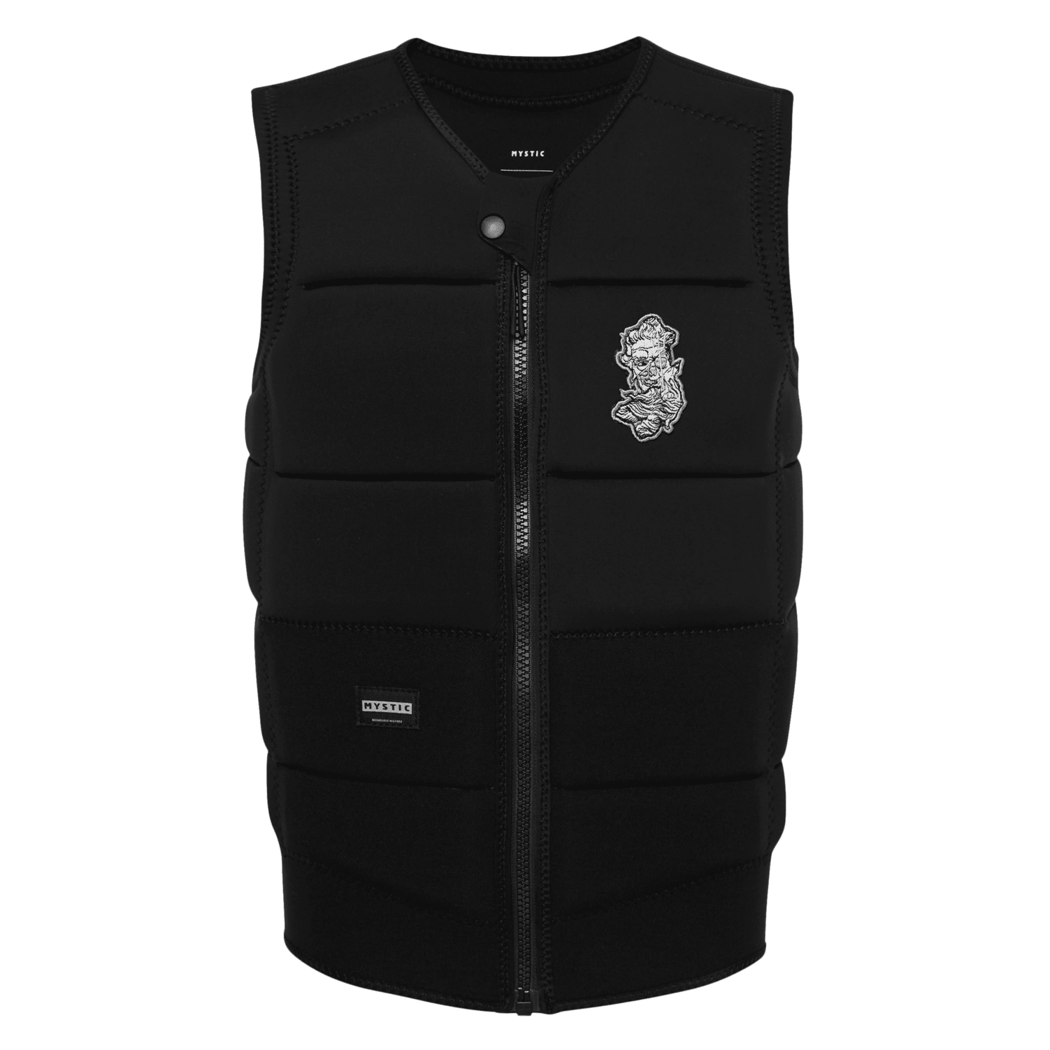 Mystic - Poseidon Trent Stuckey Impact Vest Fzip Wake - Black - 2026 - The Kitesurf Centre