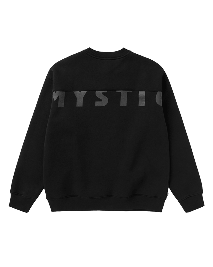 Mystic - Profile Crew Sweat - Black - 2026 - The Kitesurf Centre