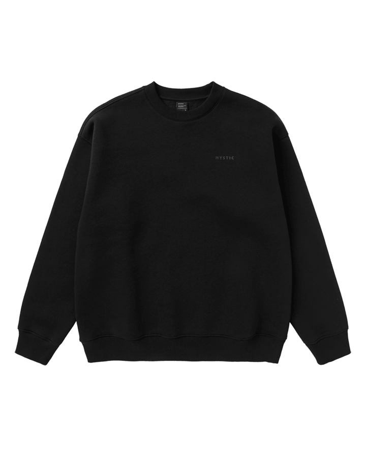 Mystic - Profile Crew Sweat - Black - 2026 - The Kitesurf Centre