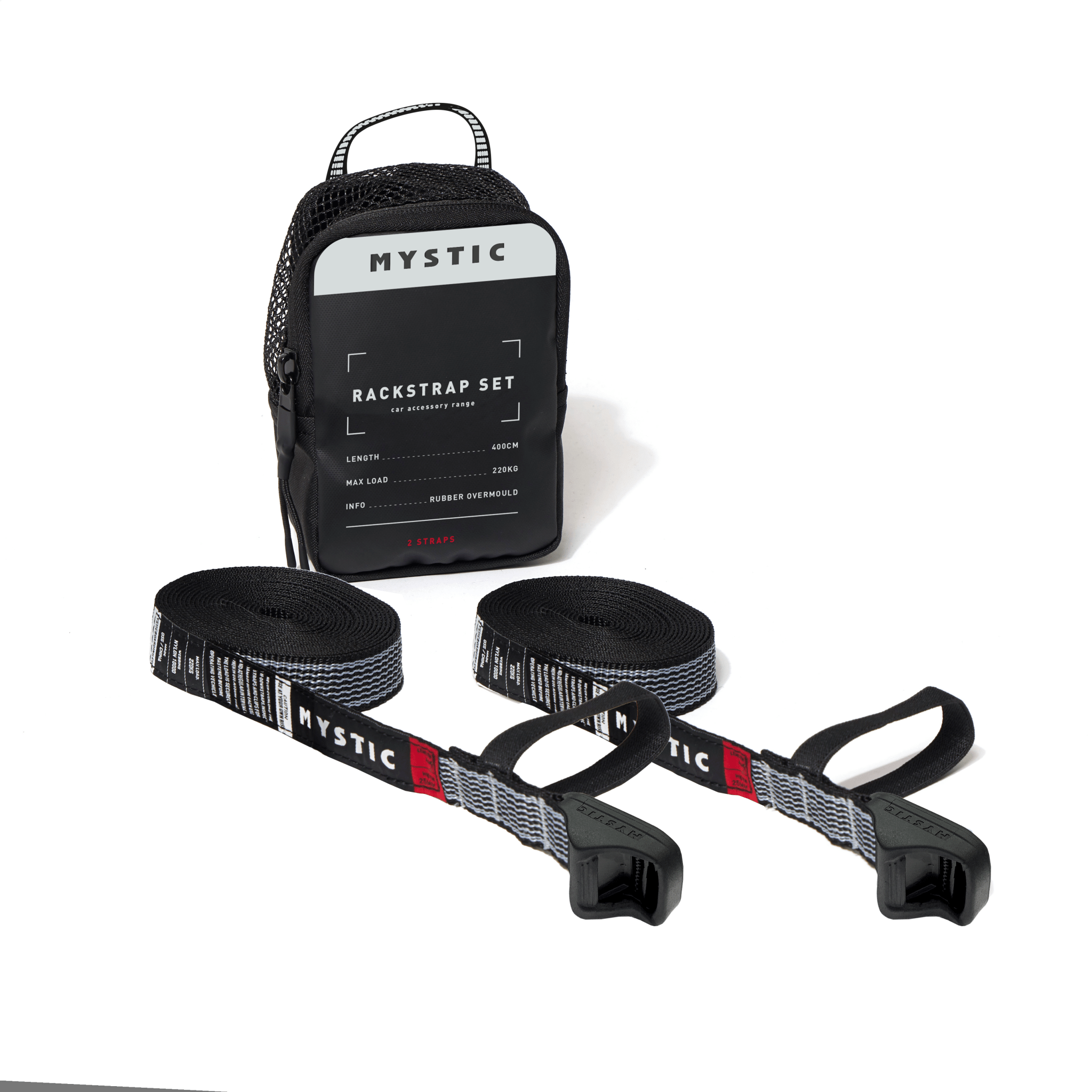 Mystic - Rackstrap Set - Black - 2026 - The Kitesurf Centre