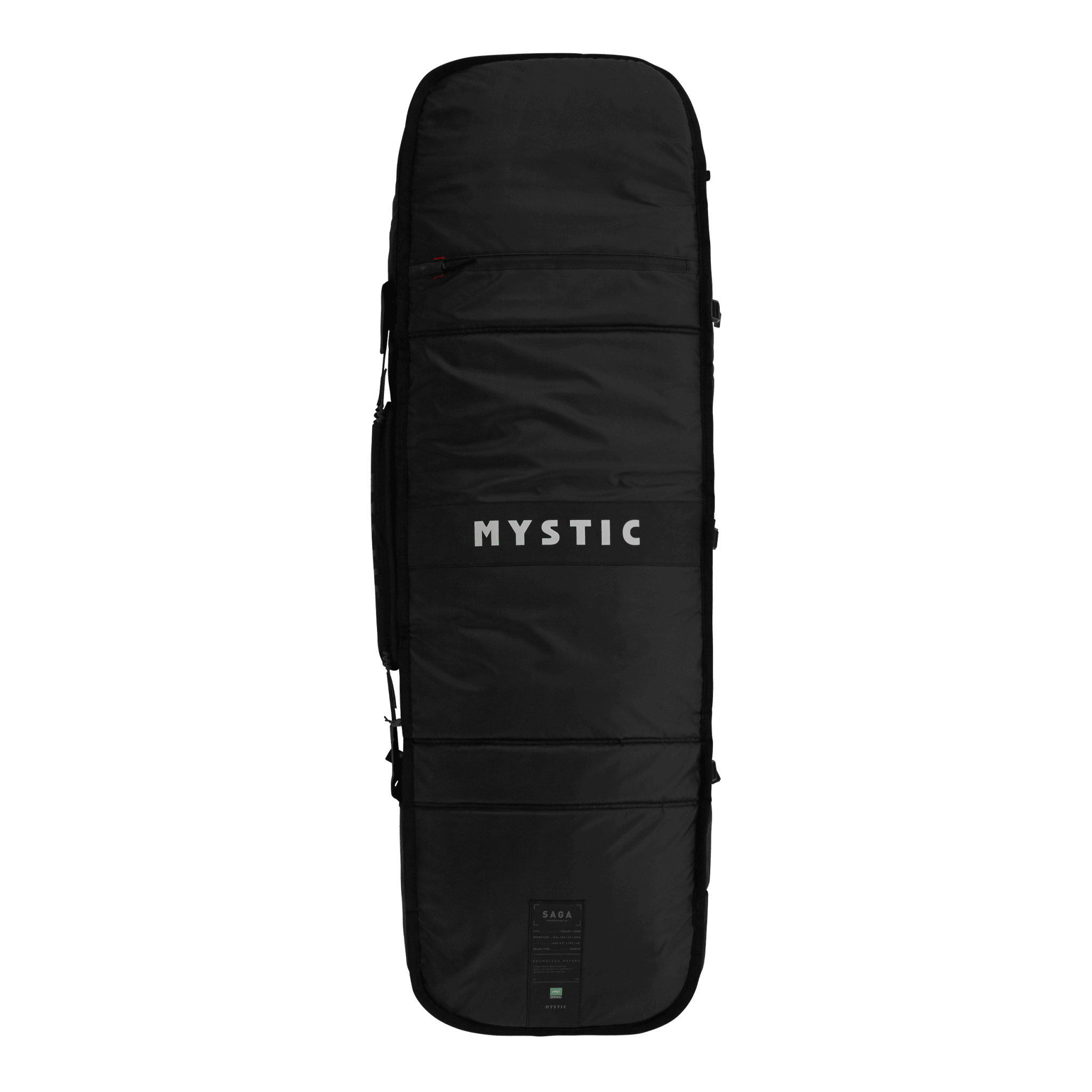 Mystic - Saga Boardbag - Black - 2026 - The Kitesurf Centre