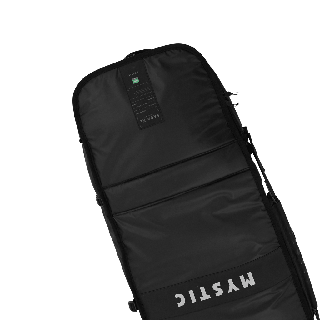 Mystic - Saga XL Boardbag - Black - 2026 - The Kitesurf Centre