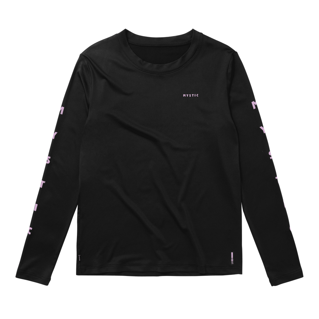 Mystic - Solstice L/S Rashvest Women - Black - 2026 - The Kitesurf Centre