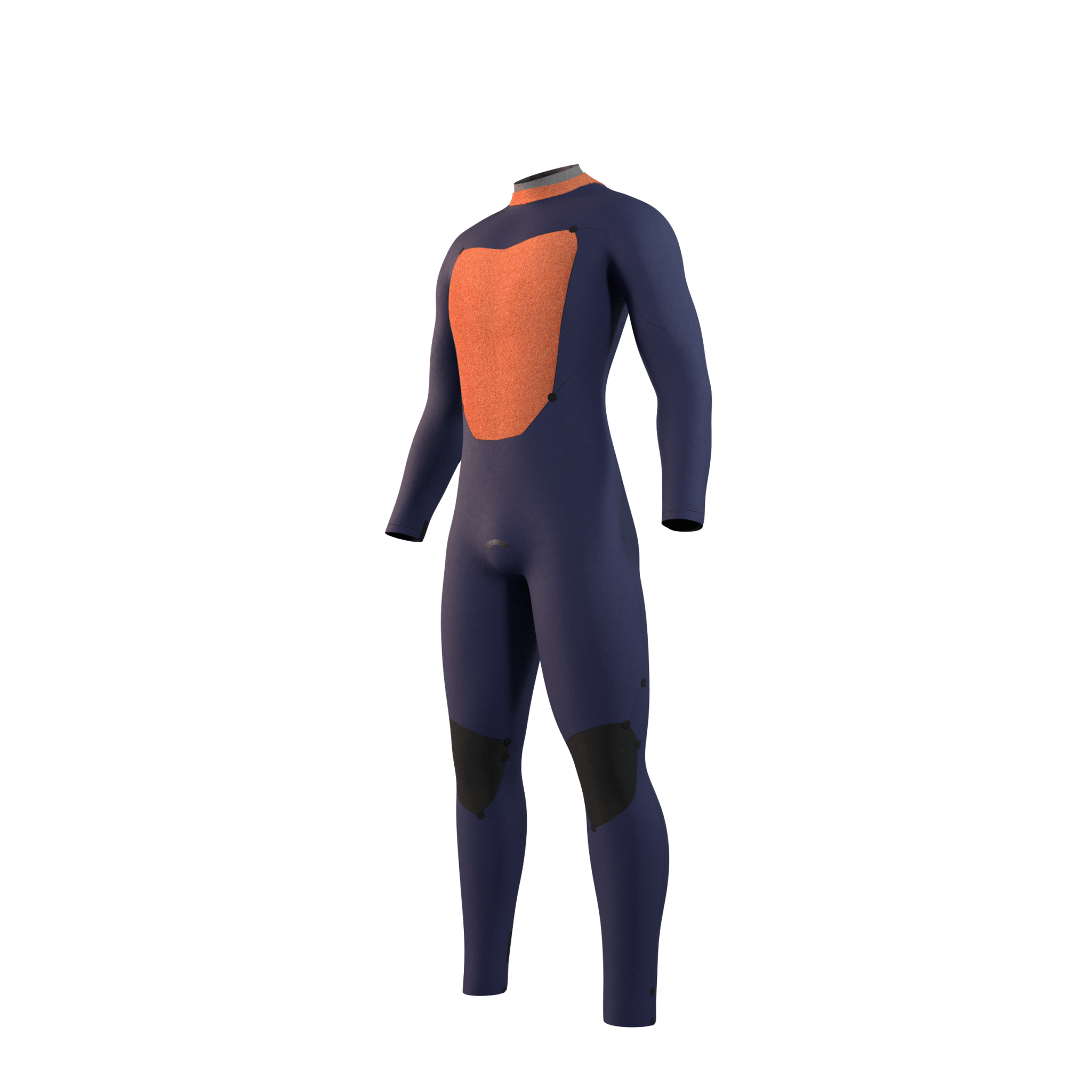 Mystic - Star Fullsuit 3/2mm Bzip - Black / Blue - 2026 - The Kitesurf Centre
