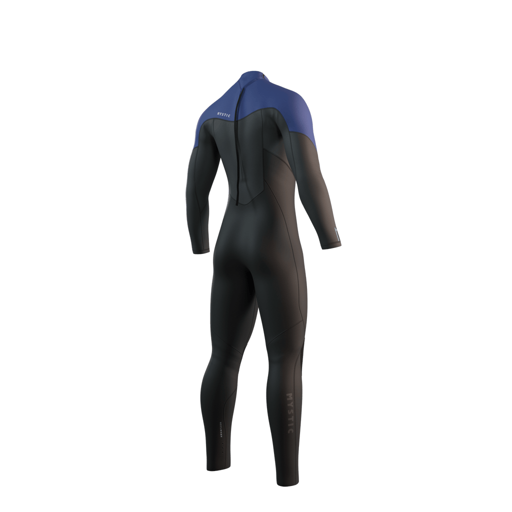 Mystic - Star Fullsuit 3/2mm Bzip - Black / Blue - 2026 - The Kitesurf Centre