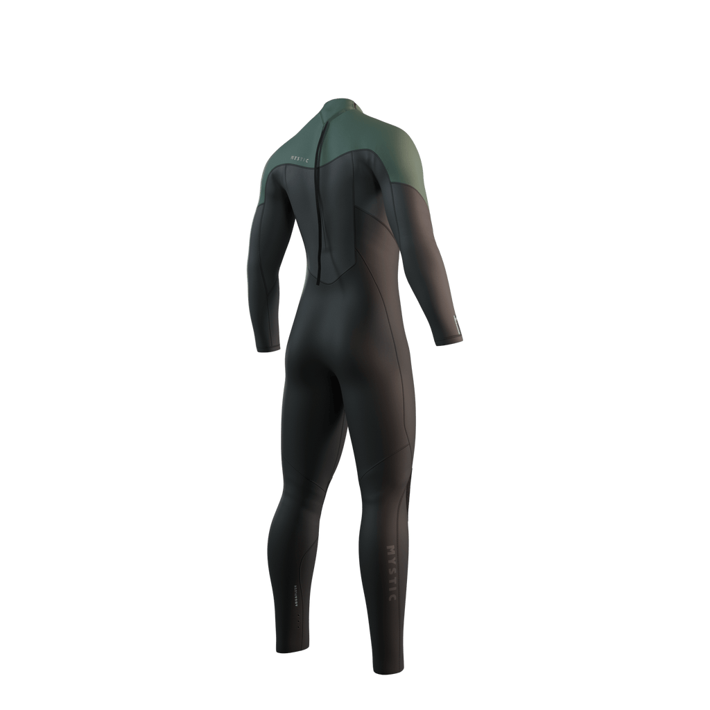 Mystic - Star Fullsuit 4/3mm BackZip - Dark Olive - 2026 - The Kitesurf Centre