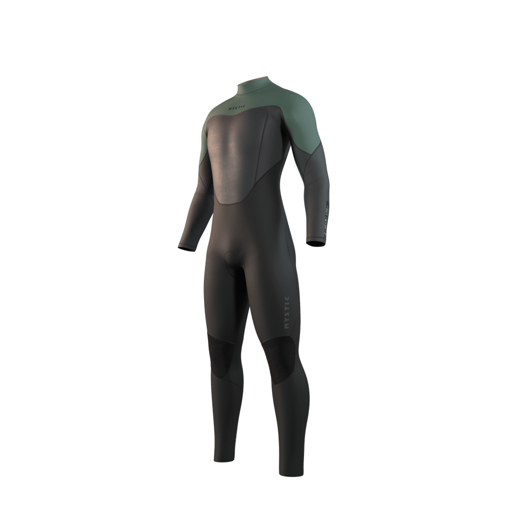 Mystic - Star Fullsuit 4/3mm BackZip - Dark Olive - 2026 - The Kitesurf Centre