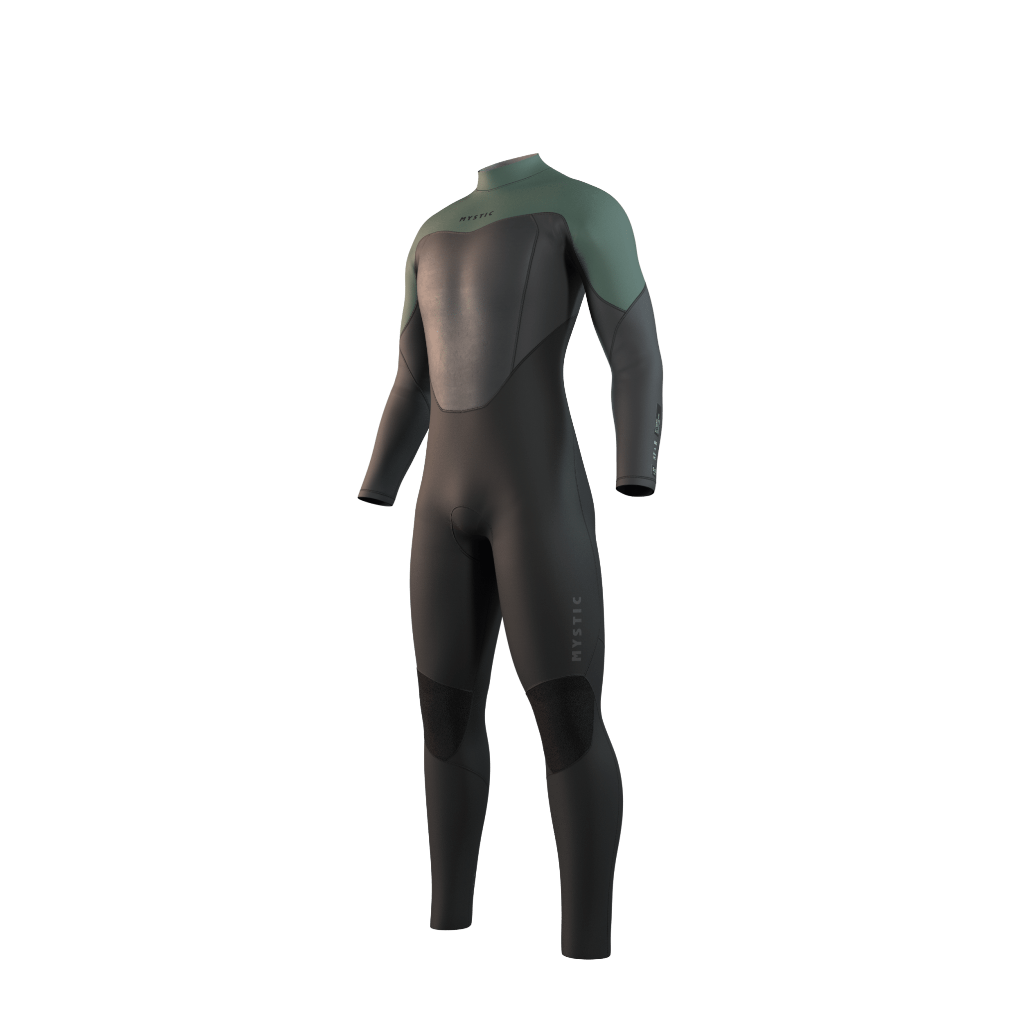 Mystic - Star Fullsuit 4/3mm BackZip - Dark Olive - 2026 - The Kitesurf Centre